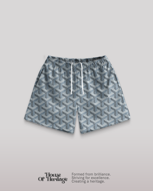 SKY BLUE GOYARD SHORTS